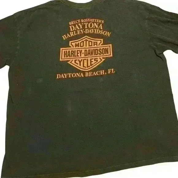 Harley Davidson Motorcycles Graphic Tee T shirt size 2XL XXL Biker Bikercore - Picture 2 of 8
